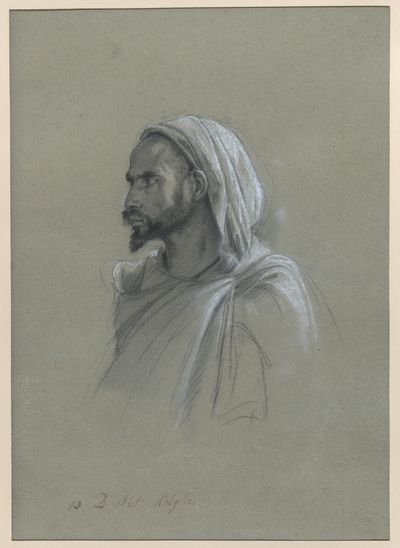 Study of a Kabyle Man, Algeria, December 10, 1861 by Isidore Pils — Art Print. poster