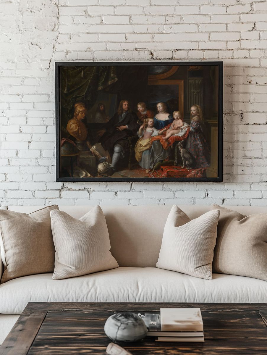 The Jabach Family by Charles Le Brun — Art Print room preview