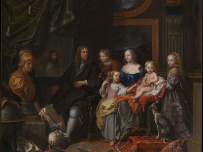 The Jabach Family by Charles Le Brun — Art Print. poster print