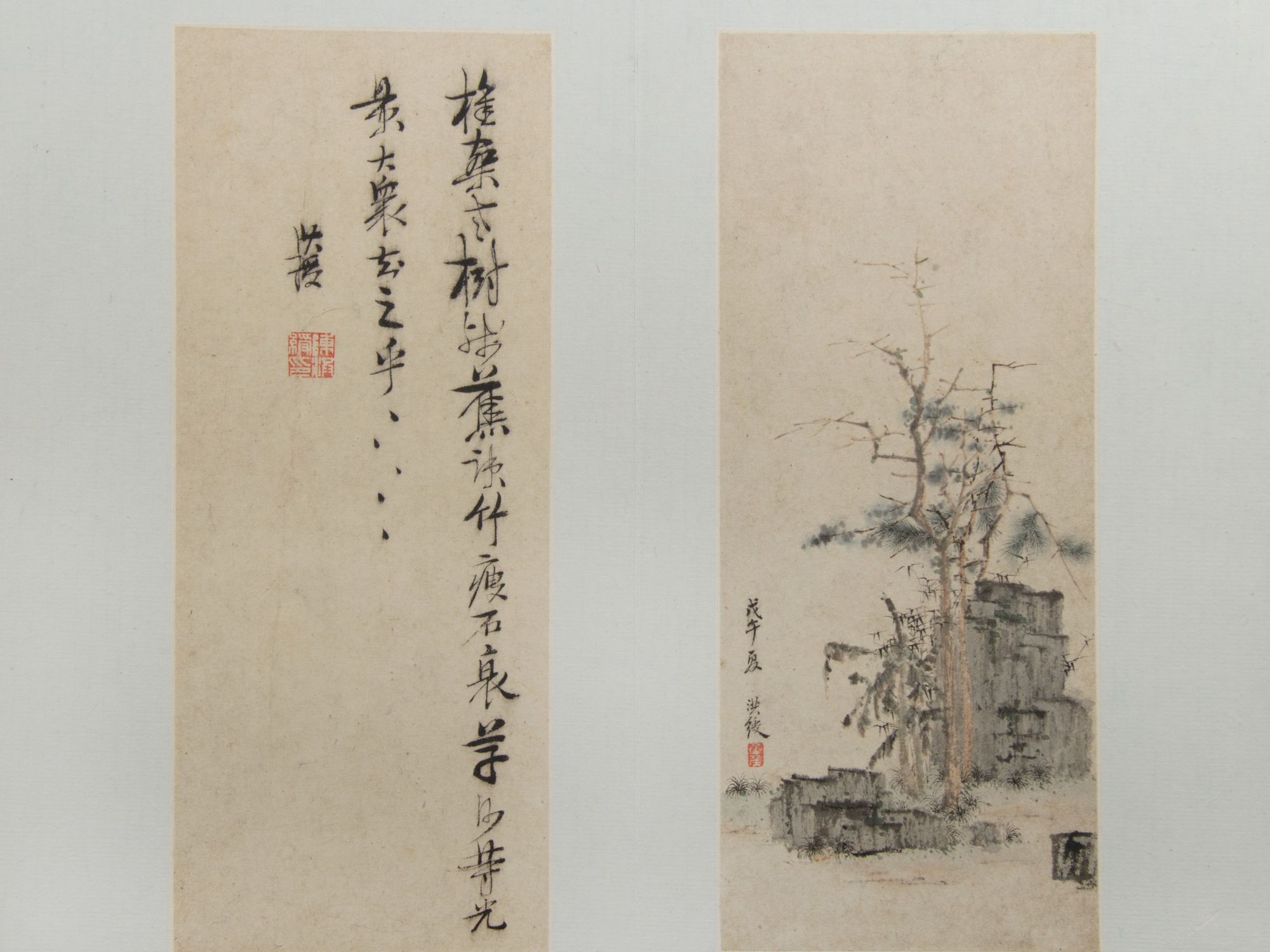 Landscapes, Figures, and Flowers by Chen Hongshou — Art Print. poster — fine-art art