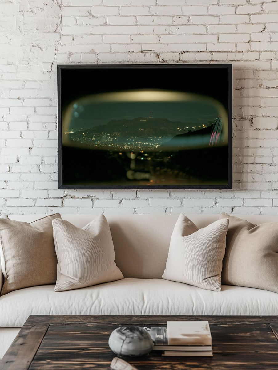 Los Angeles Nightscape Photography Poster. room preview