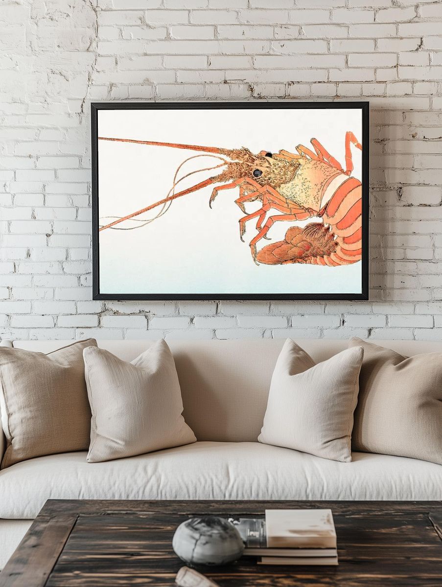Detailed Lobster Illustration Poster. room preview