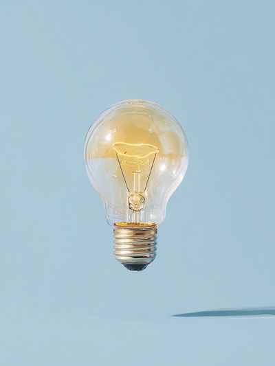 Light Bulb — Minimalist Print. poster