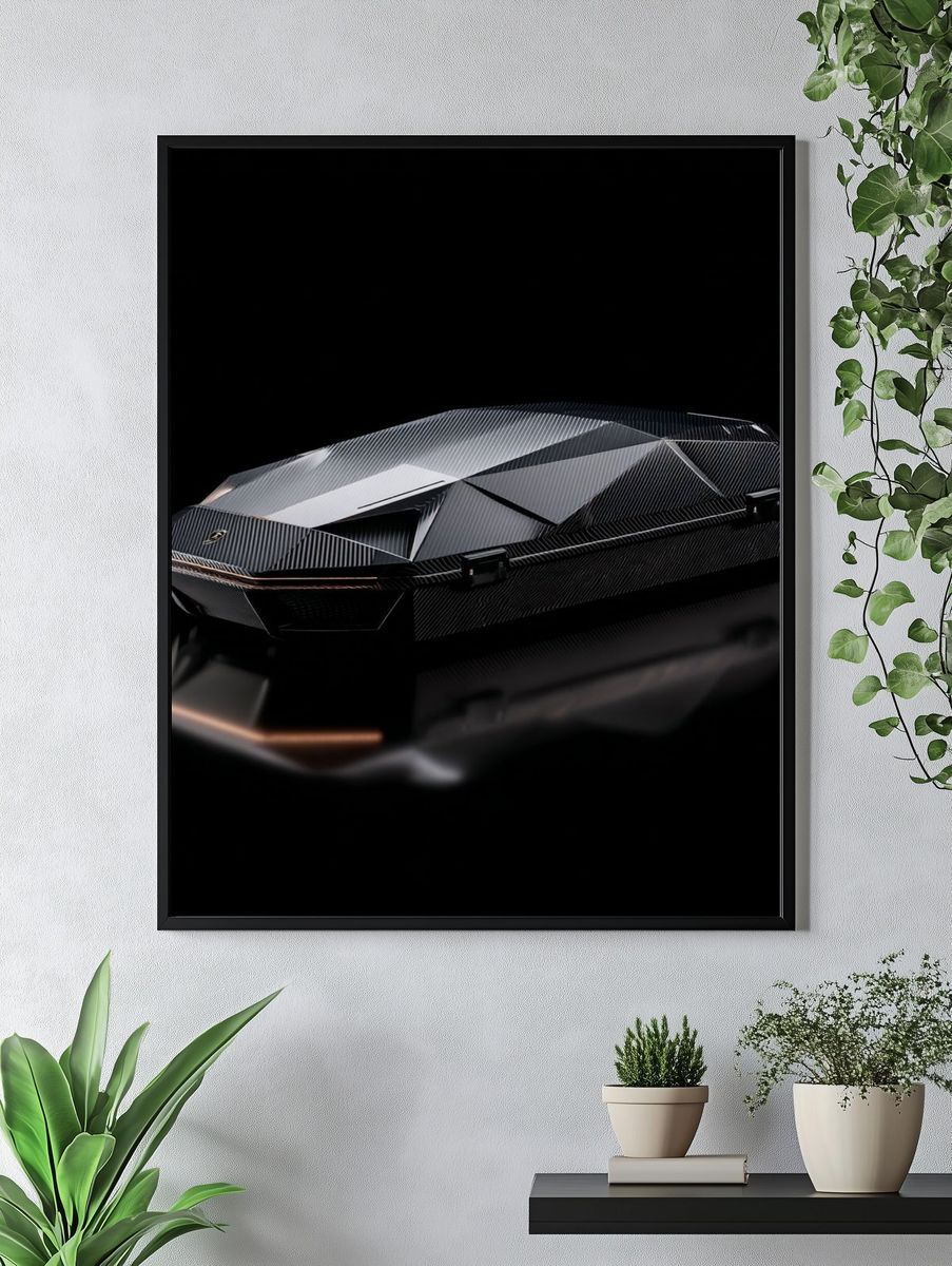 Luxury Car-Inspired Coffin — Modern Print. — room view 4
