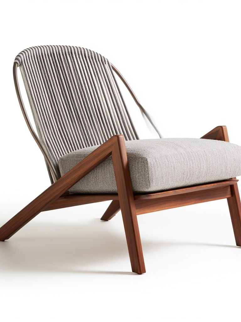 Modern Lounge Chair Photography Print. poster detail