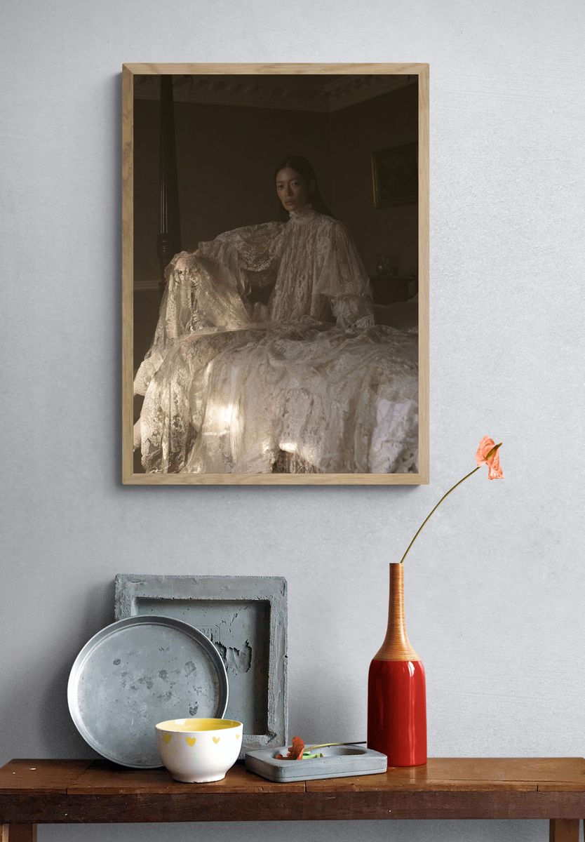 Lace Portrait Photography Poster. — room view 3