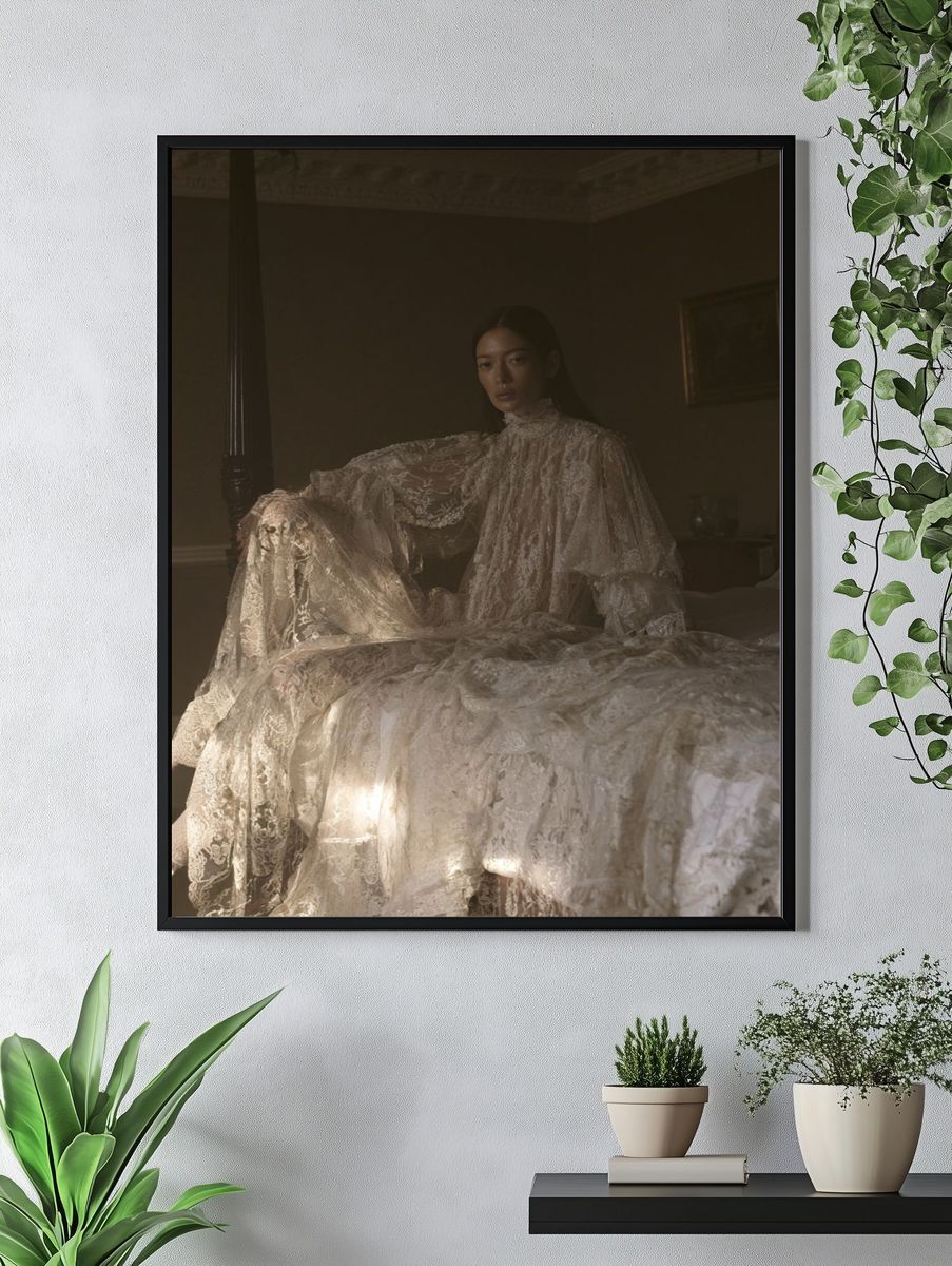Lace Portrait Photography Poster. — room view 4