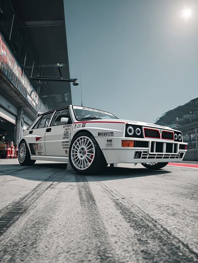 Lancia Delta Rally Car Photography Poster.