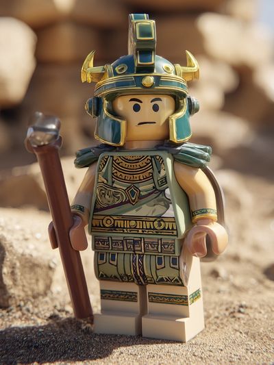 LEGO Egyptian Warrior — Toy Art Print. poster print