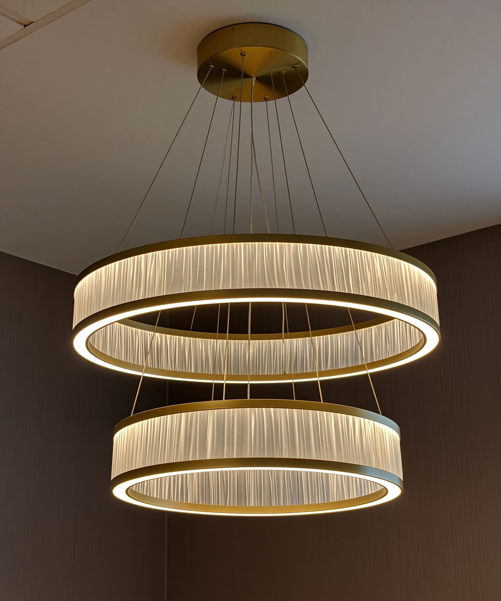 Modern Ring Chandelier Photography Poster. poster — photography art