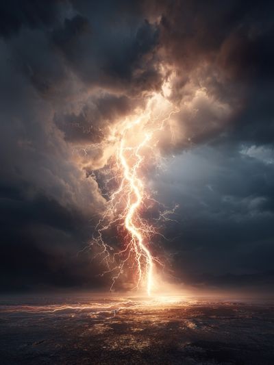 Lightning Storm Photography Poster. poster print