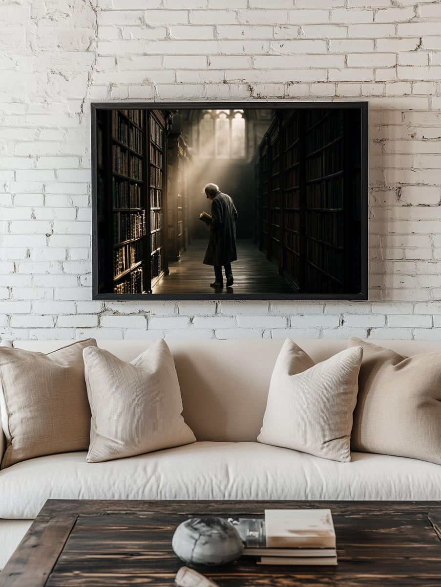 Library Reader Photography Poster. room preview