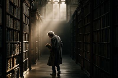 Library Reader Photography Poster. poster
