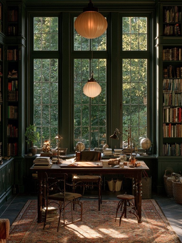 Cozy Library Study Room Poster. poster — photography art