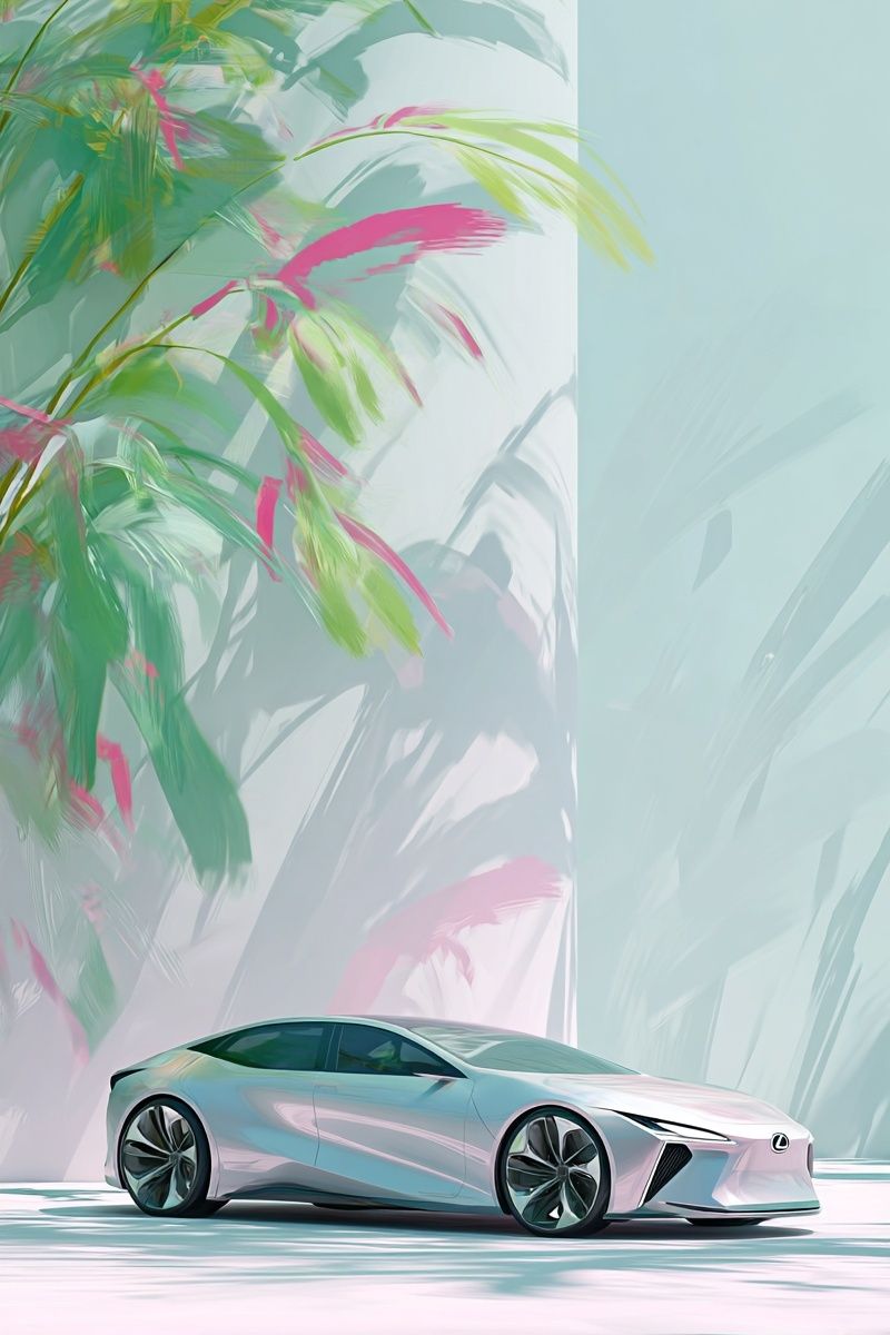 Lexus Concept Car Illustration Poster. poster — illustration art