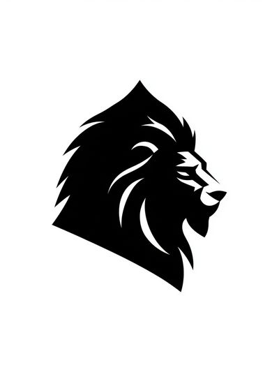 Lion Head Minimalist Print. poster print