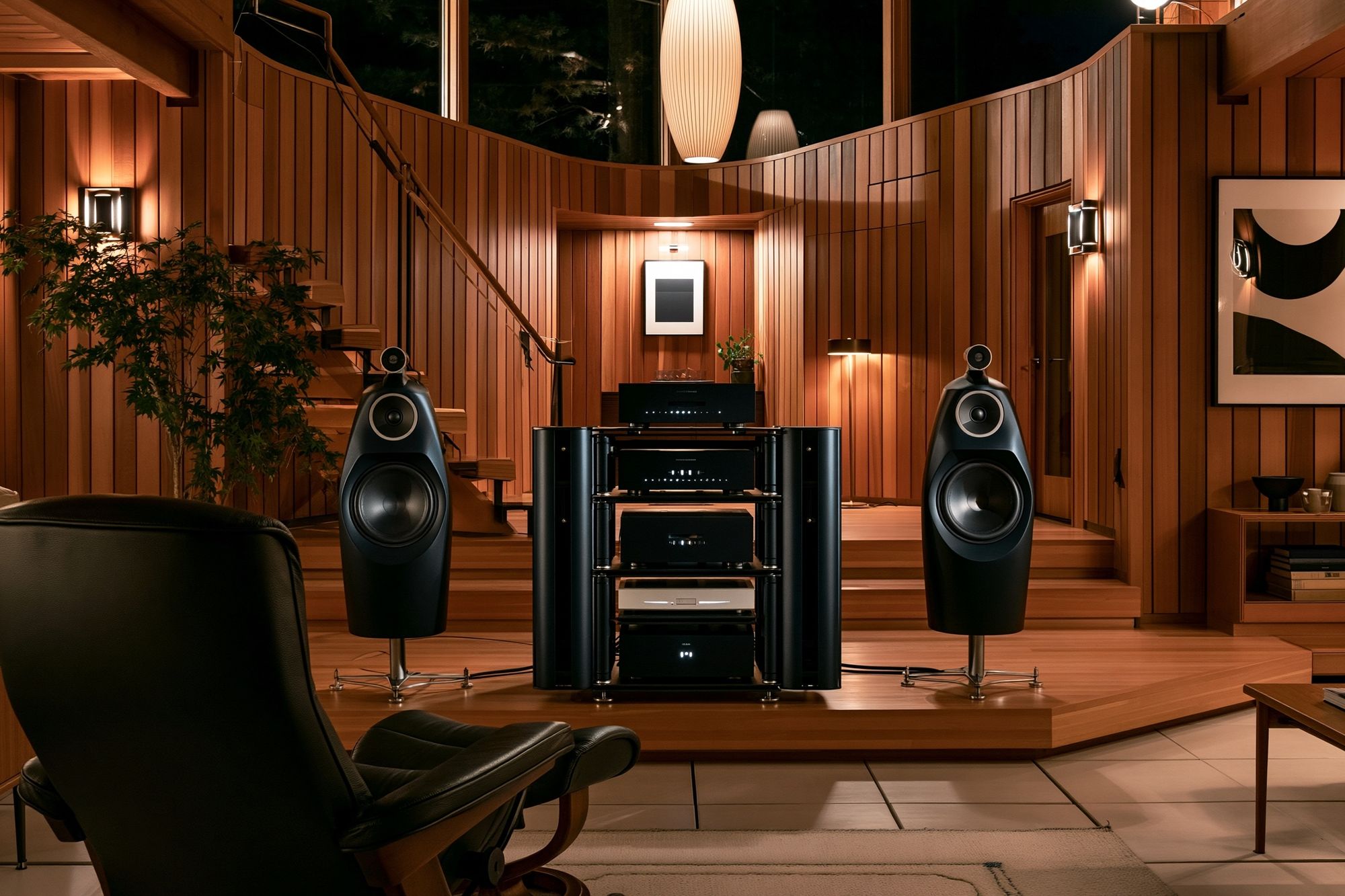 Luxury Listening Room Photography Poster. poster detail