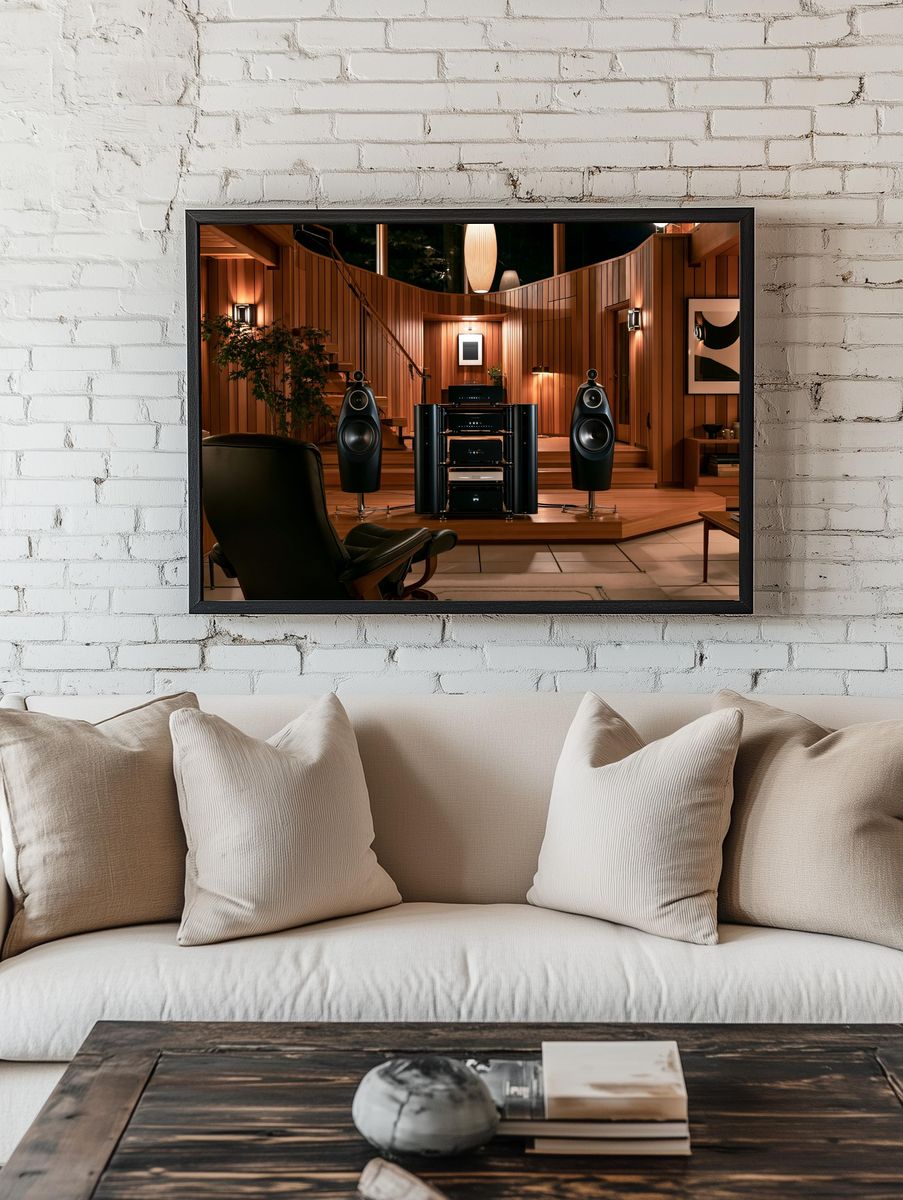 Luxury Listening Room Photography Poster. — room view 1