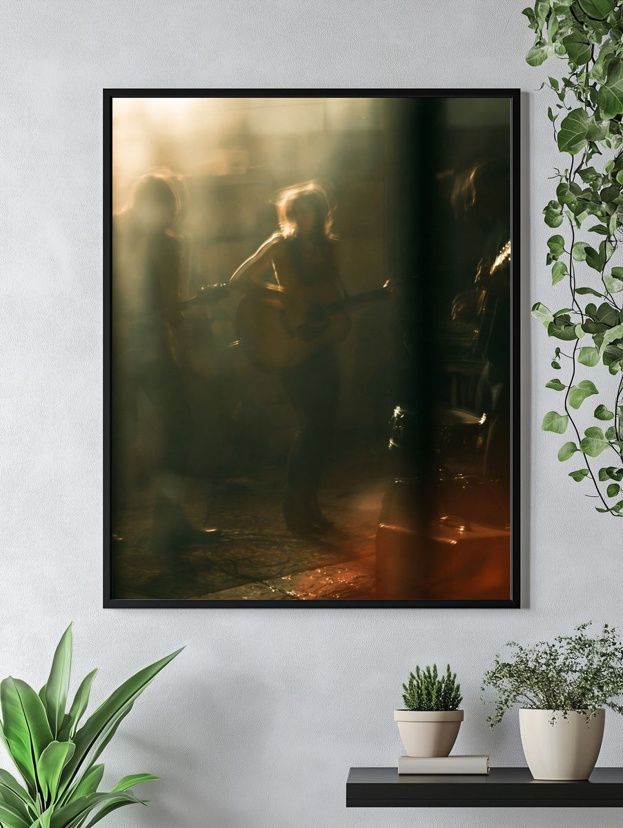 Live Music Silhouette Photography Poster. — room view 4