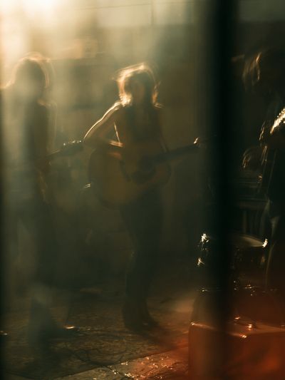 Live Music Silhouette Photography Poster.