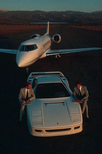 Luxury Jet and Sports Car Poster.