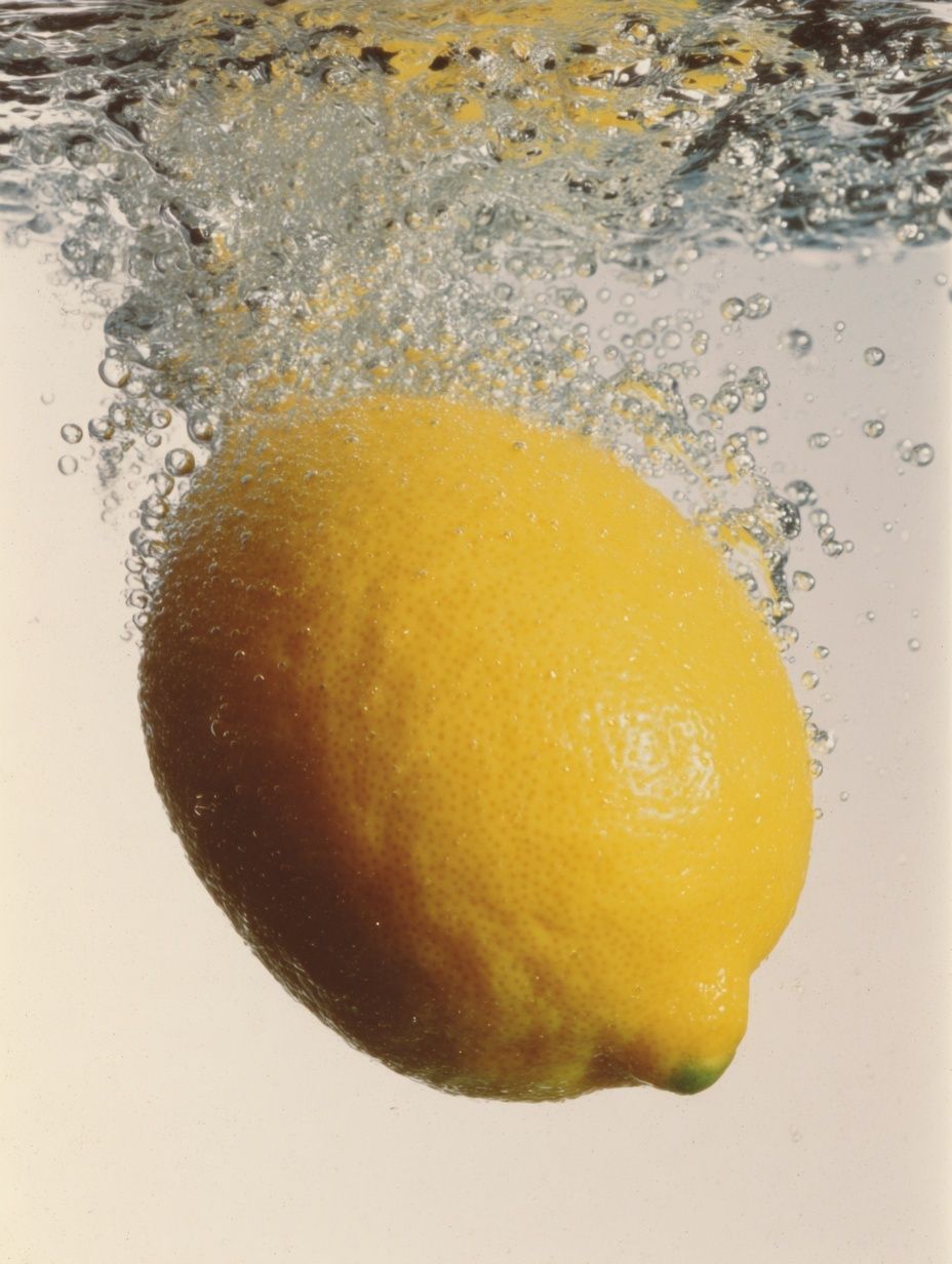 Lemon Splash Photography Poster. poster detail