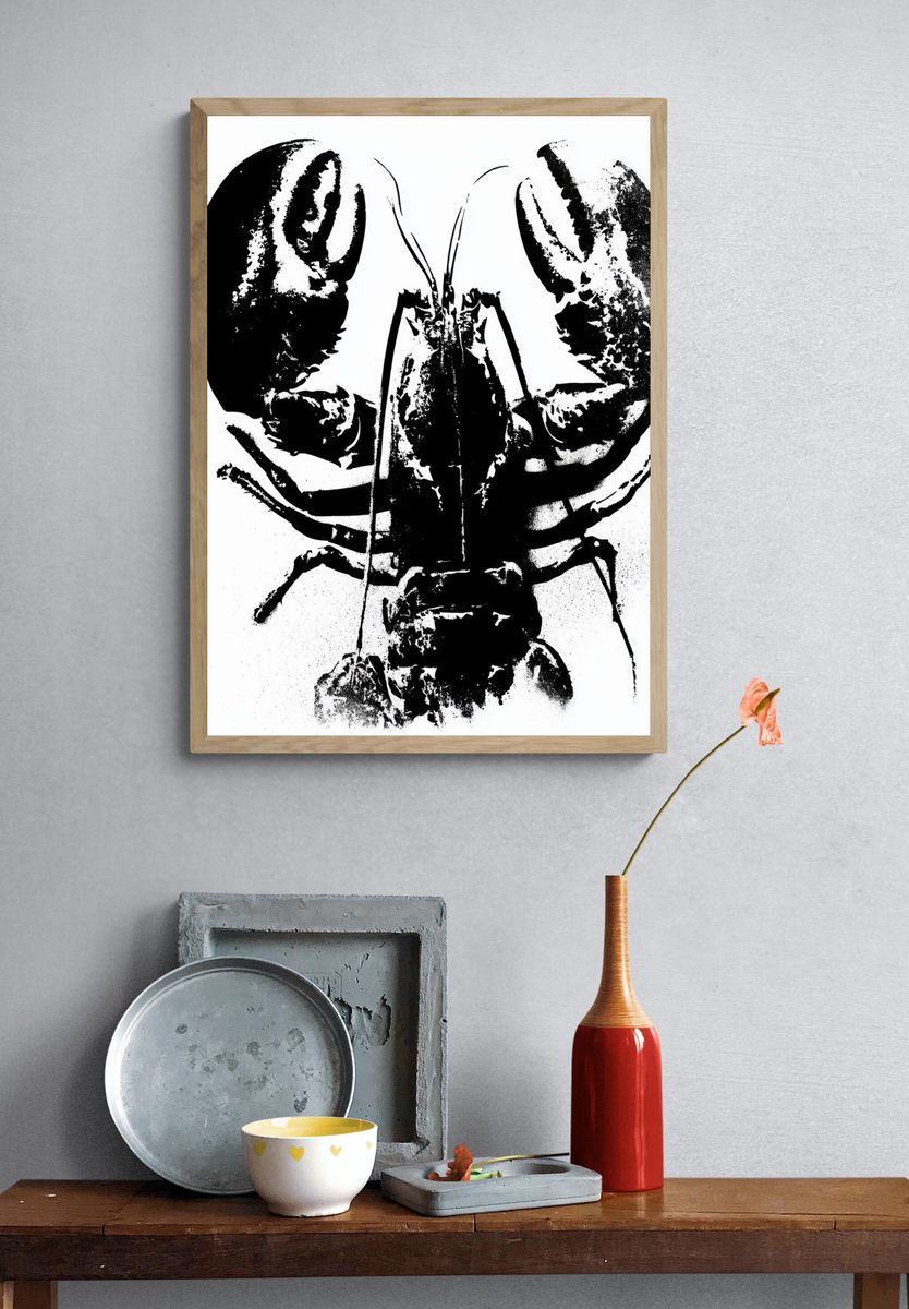Lobster Ink Print Poster. — room view 3