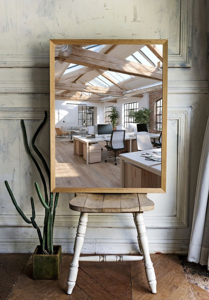 Loft Office Interior Photography Poster. — room view 1