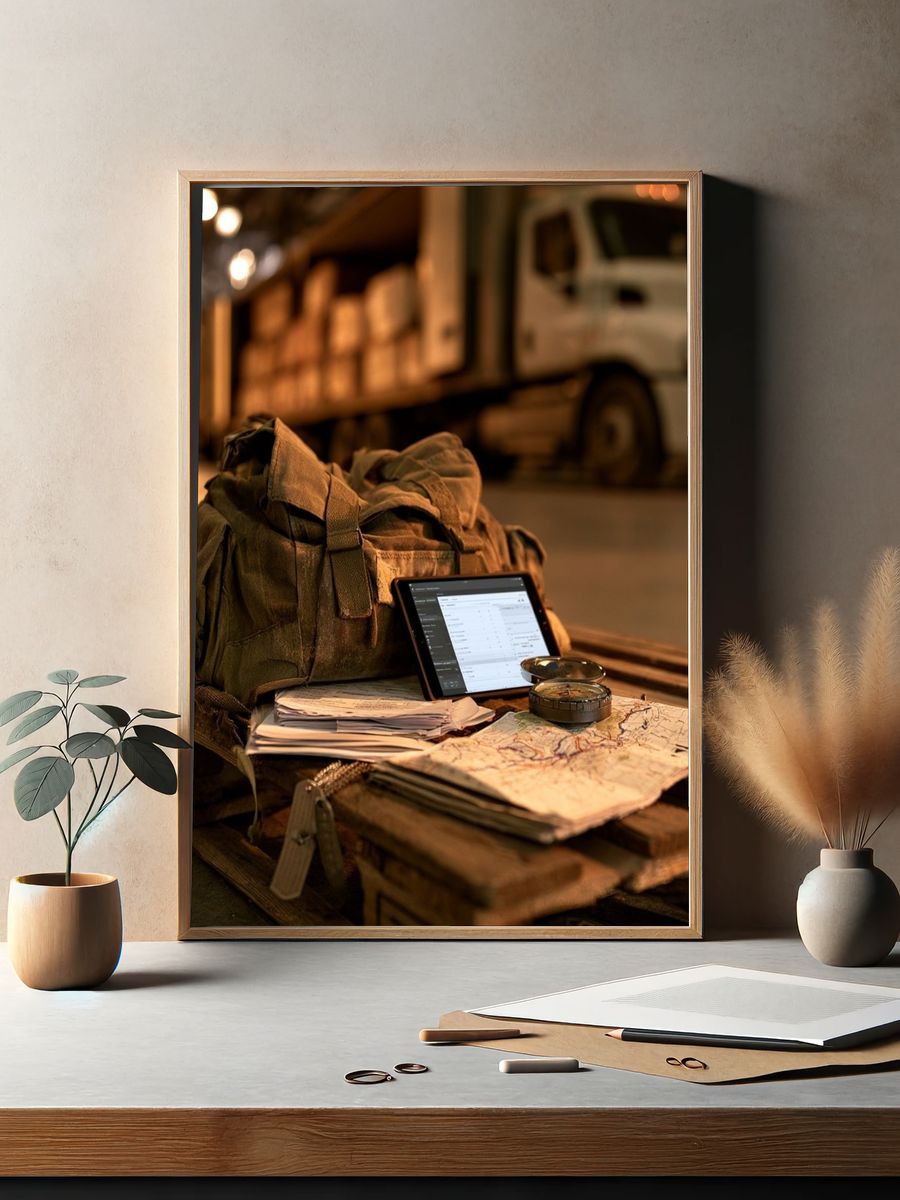 Logistics Still Life Photography Poster. — room view 2