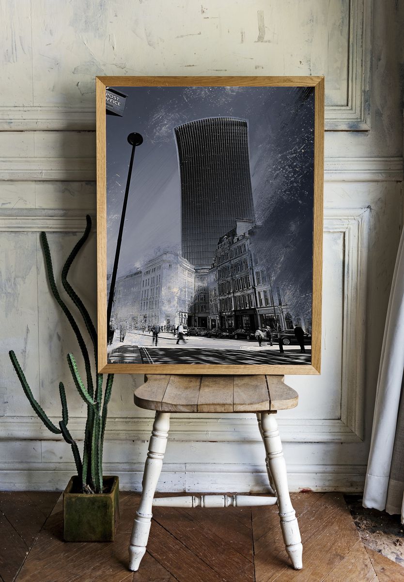 London Cityscape Photography Poster. — room view 1