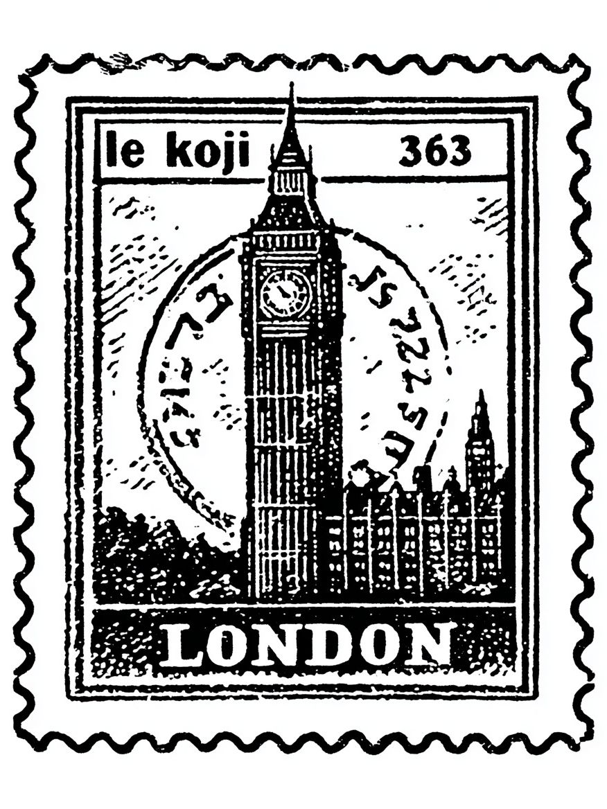 London Big Ben Vintage Print. poster — vintage art