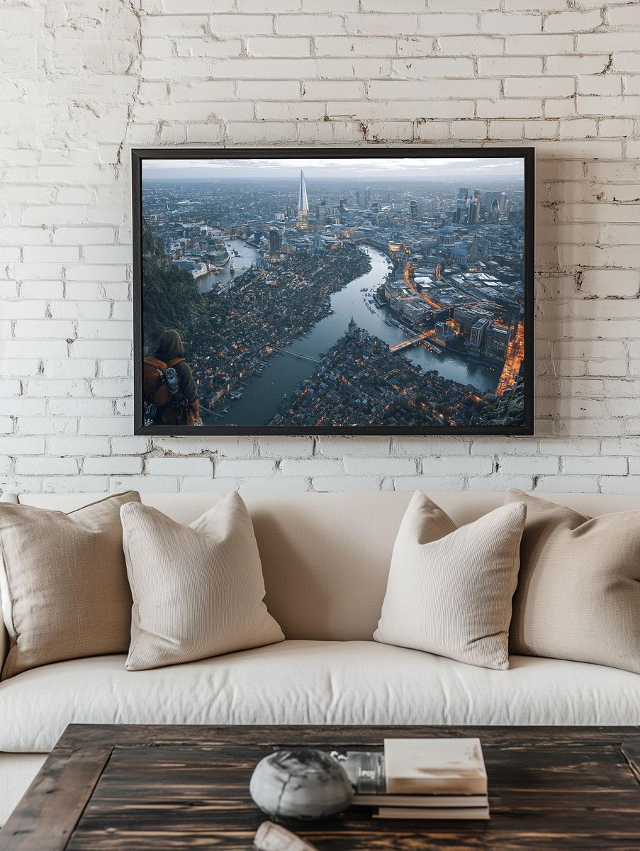 London Skyline Adventure Print. — room view 1