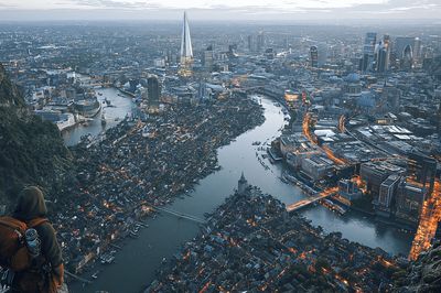 London Skyline Adventure Print. poster
