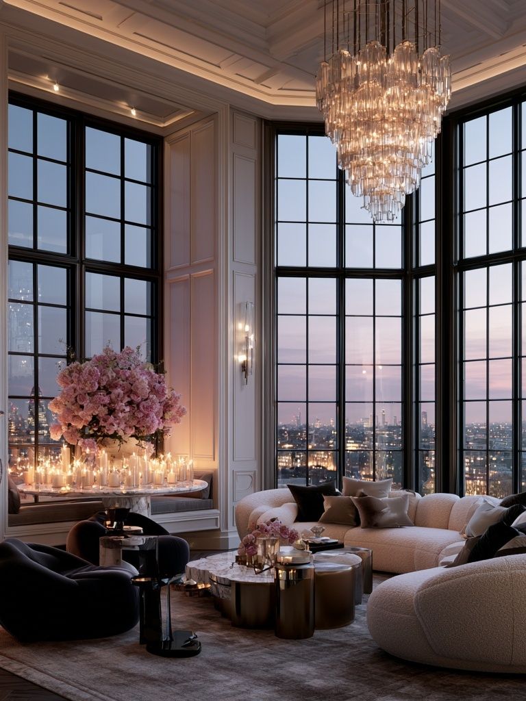 Luxury Penthouse Interior Photography Poster. poster — photography art