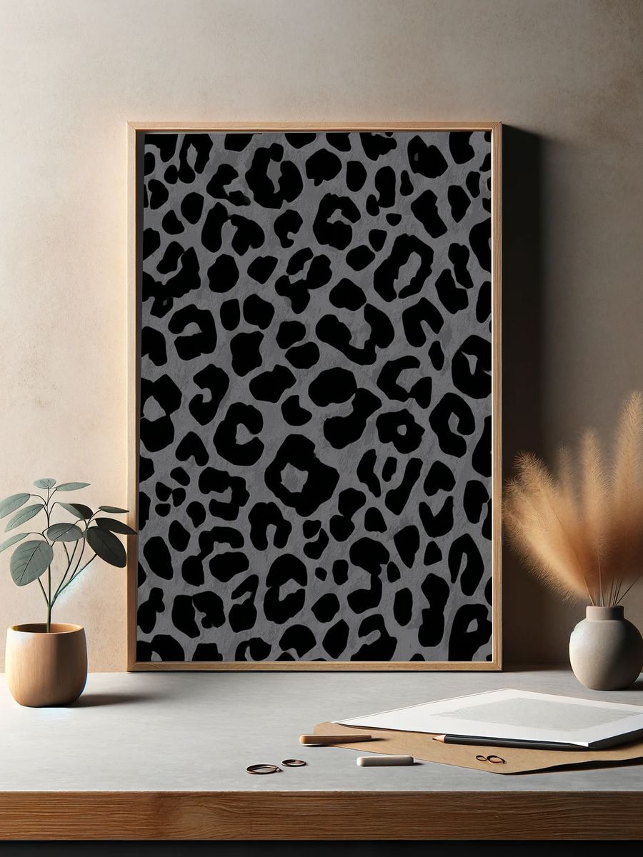 Leopard Print — Abstract Poster. — room view 2