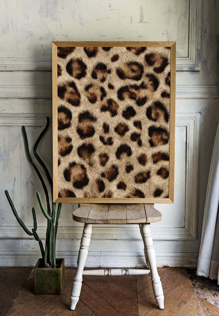 Leopard Print Poster room preview