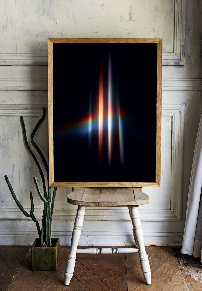Light Spectrum Abstract Poster room preview