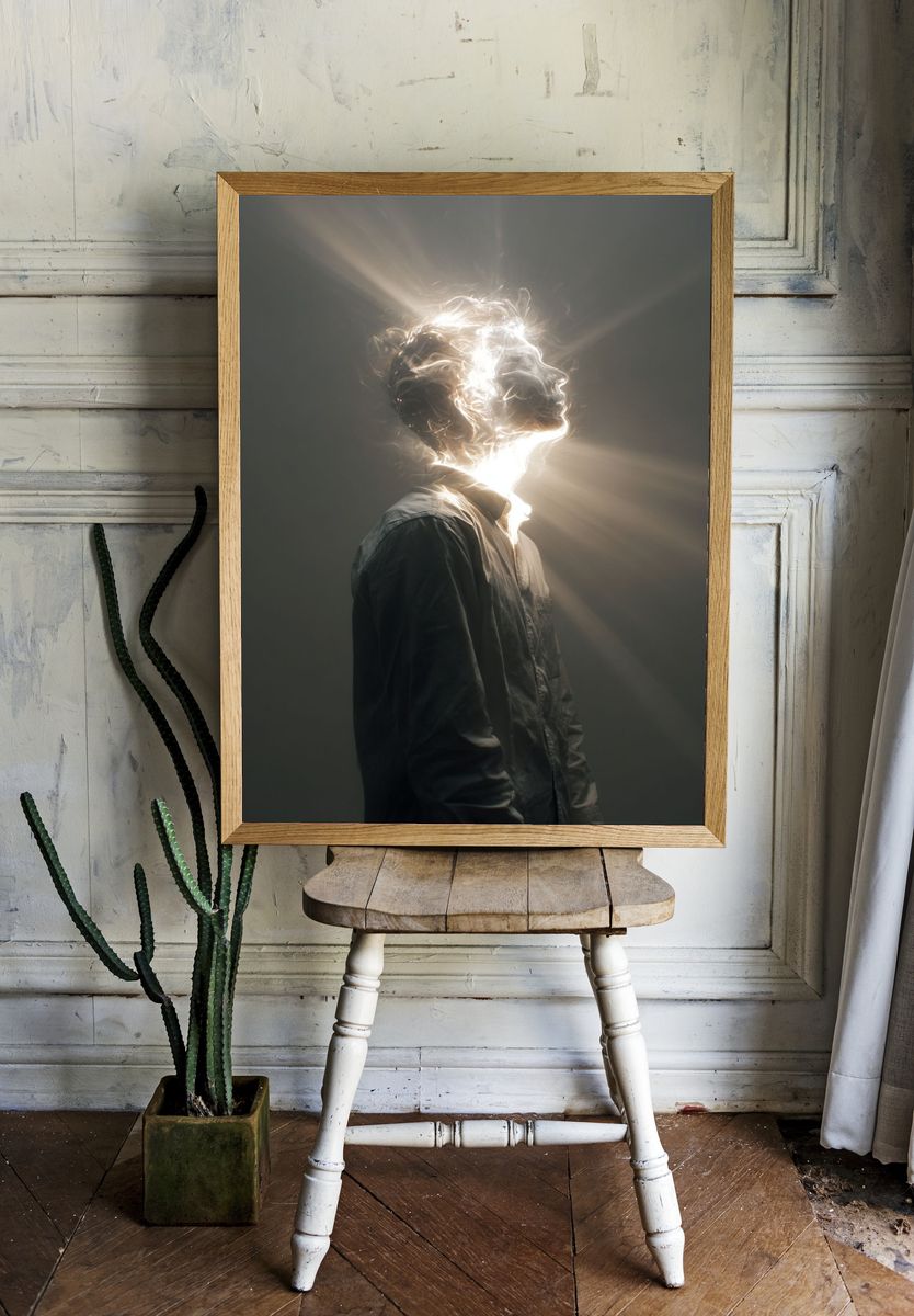 Luminous Profile Photography Poster. — room view 1