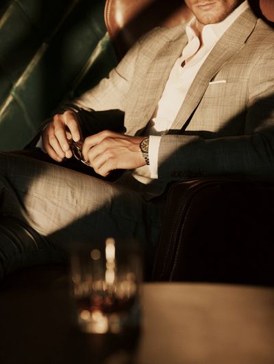 Luxury Suit Portrait Photography Poster. poster print