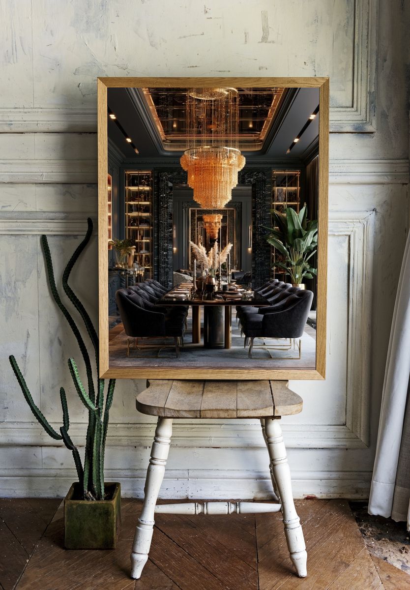 Luxury Dining Room Interior Photography Poster. room preview
