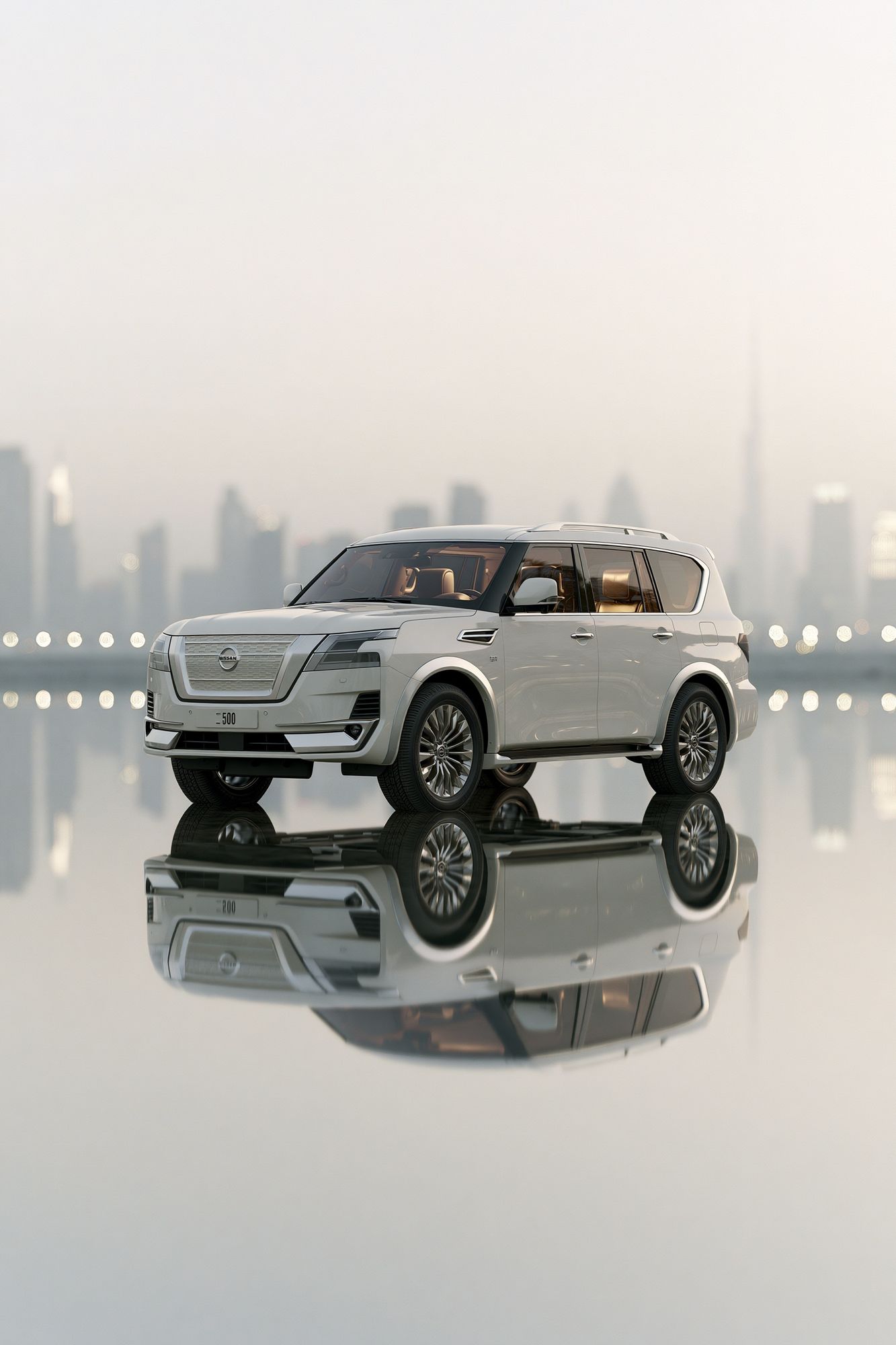Luxury SUV City Reflection Poster. poster — photography art