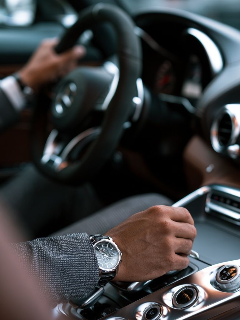 Luxury Car Interior Photography Poster. poster — photography art