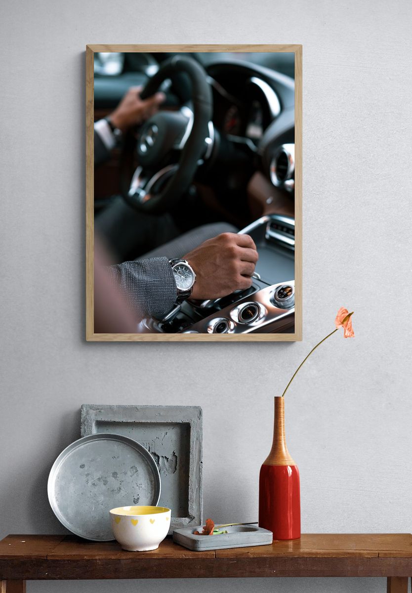 Luxury Car Interior Photography Poster. — room view 3