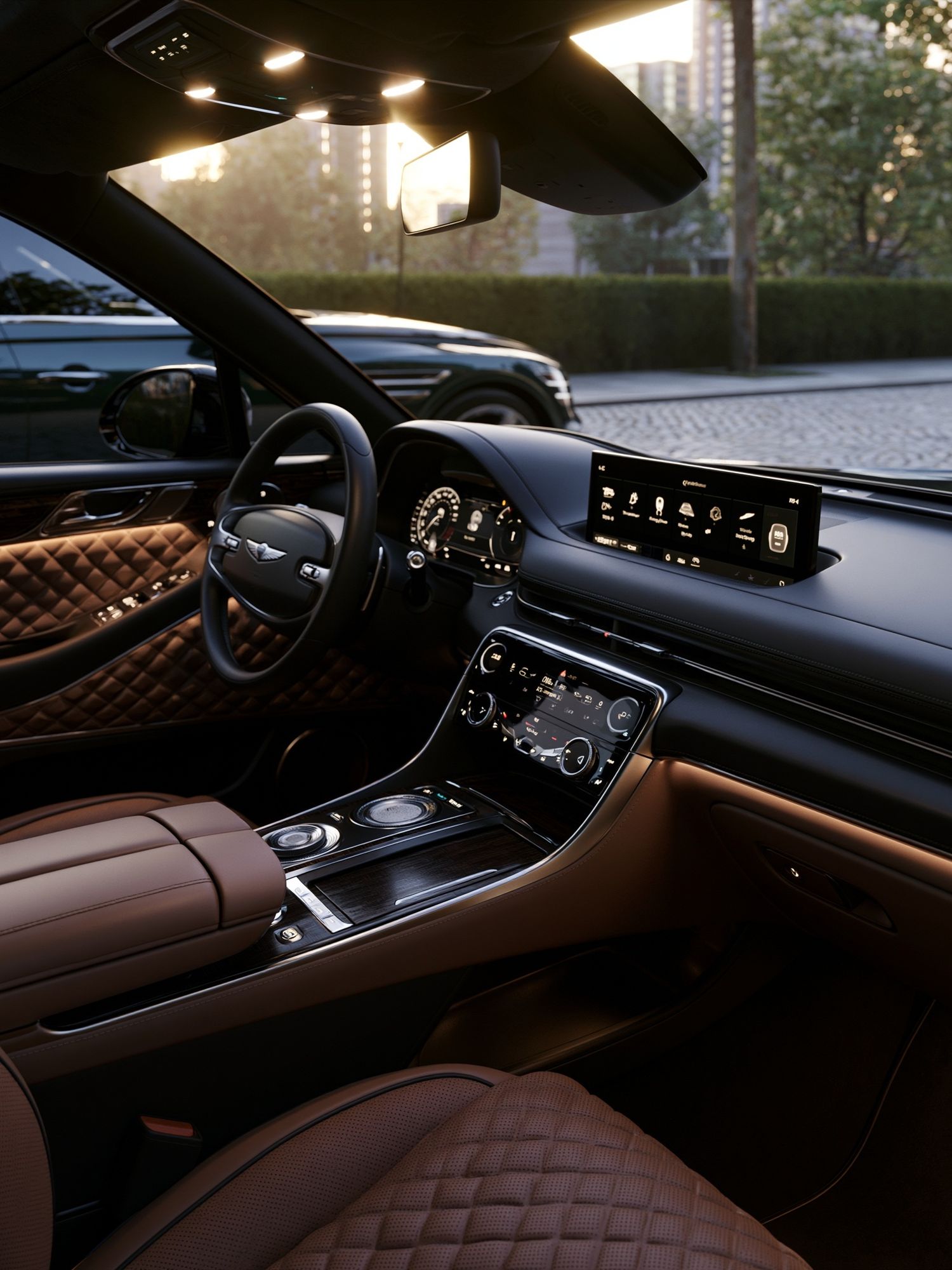 Luxury Car Interior Photography Poster. poster — photography art