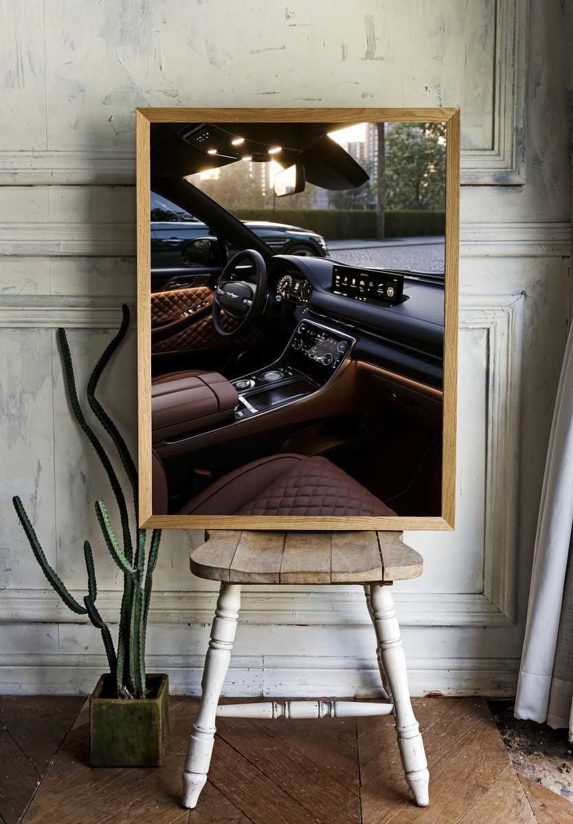 Luxury Car Interior Photography Poster. room preview