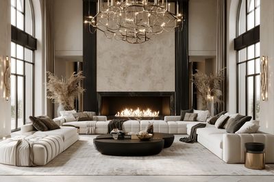 Luxury Modern Living Room Photography Poster. poster print