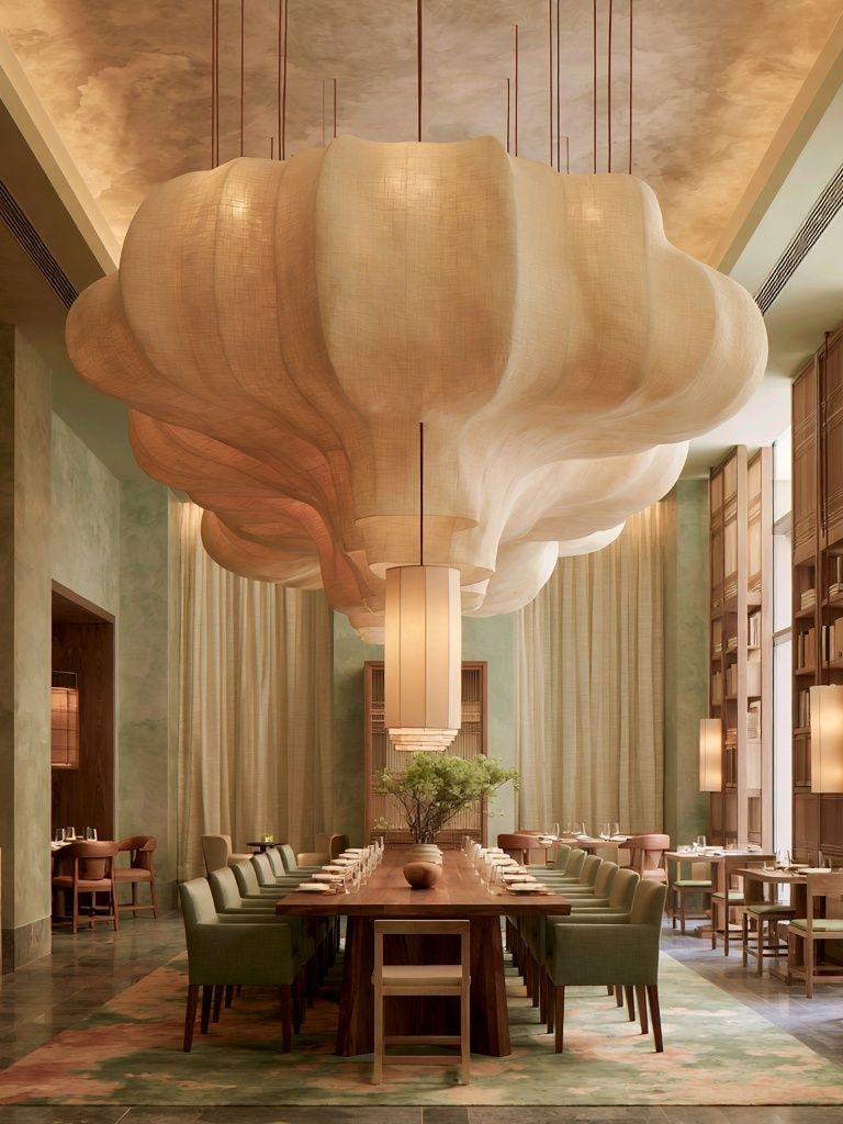 Luxury Dining Room Interior Photography Poster. poster — photography art