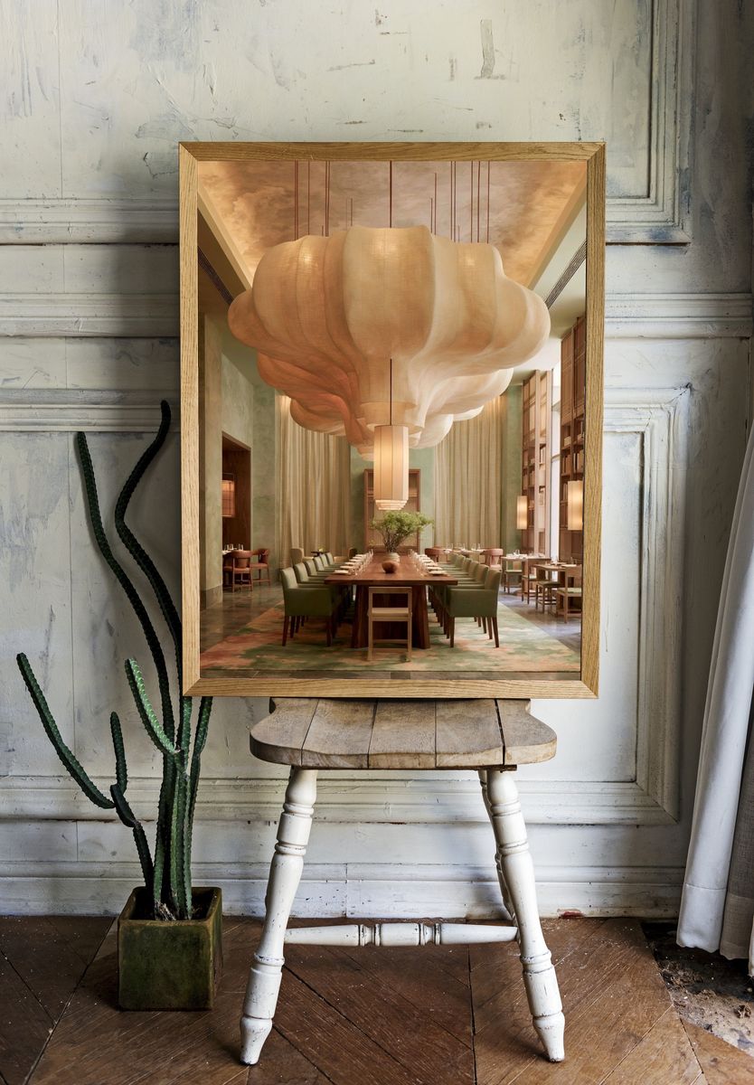 Luxury Dining Room Interior Photography Poster. — room view 1