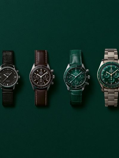 Luxury Watches Green Poster.