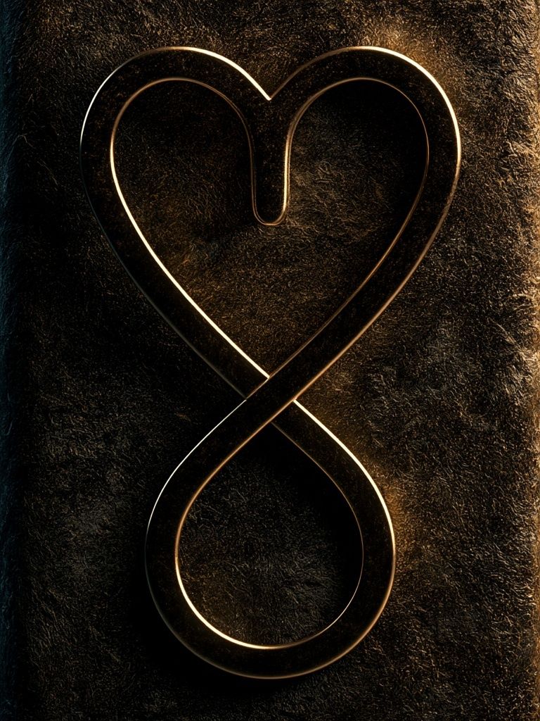 Golden Heart Infinity Poster. poster detail